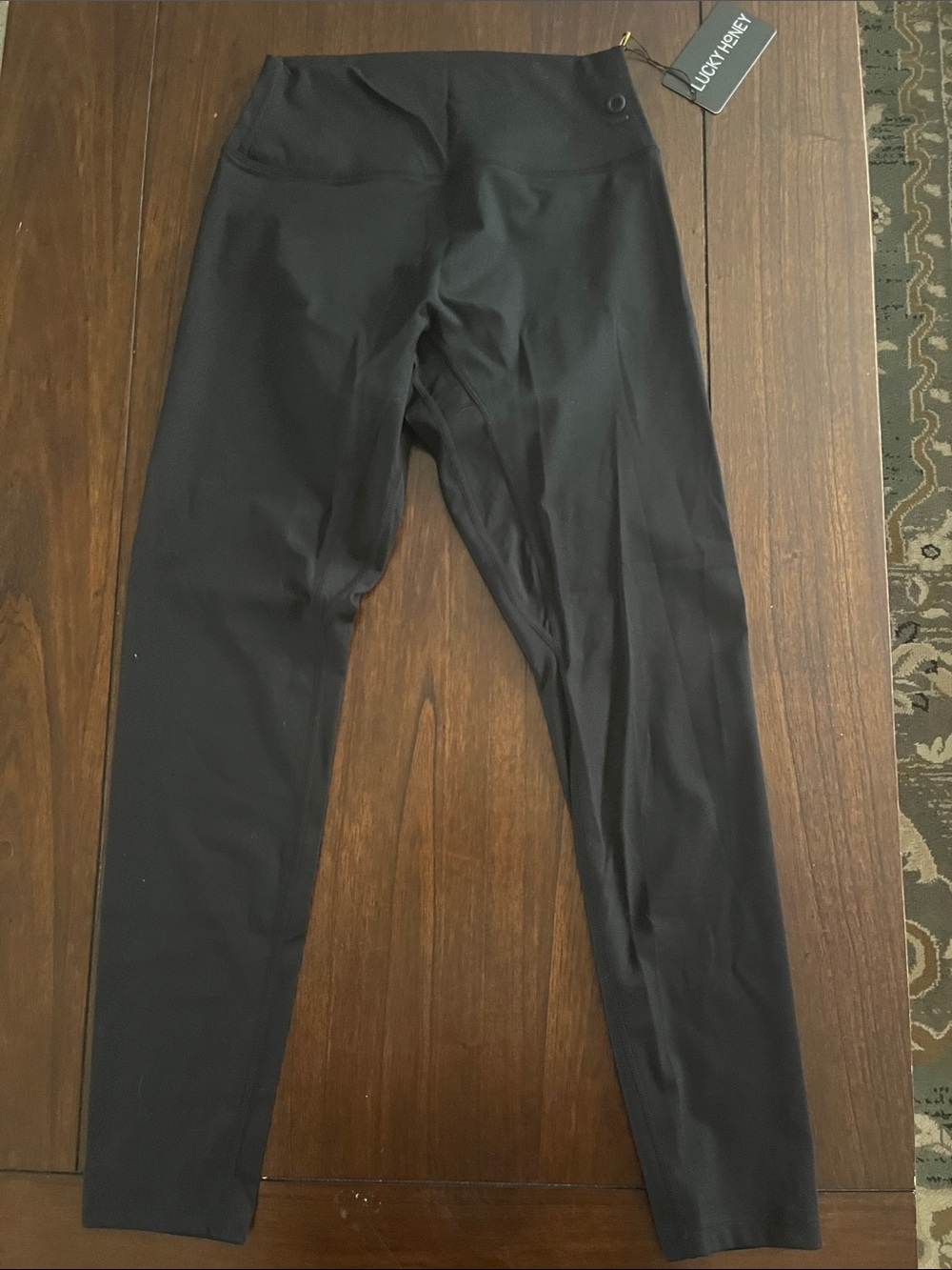 Lucky Honey Black High-Rise Leggings